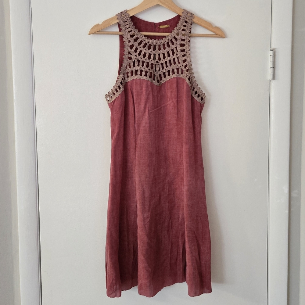 Rebecca Minkoff Rose Dress with Crochet Detail Size 4